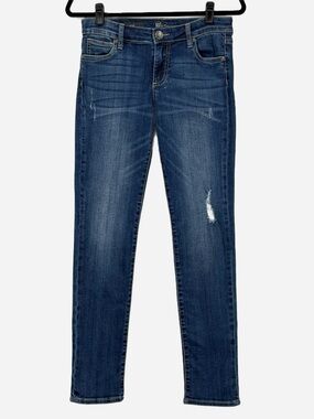 KUT from the Kloth Boyfriend Jeans Distressed Medium Wash Denim Size 0